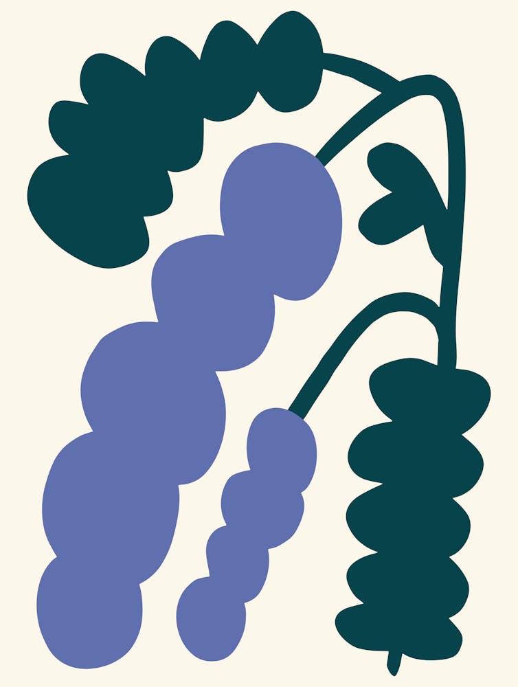 Botanical Print Floral Lavender Naïve