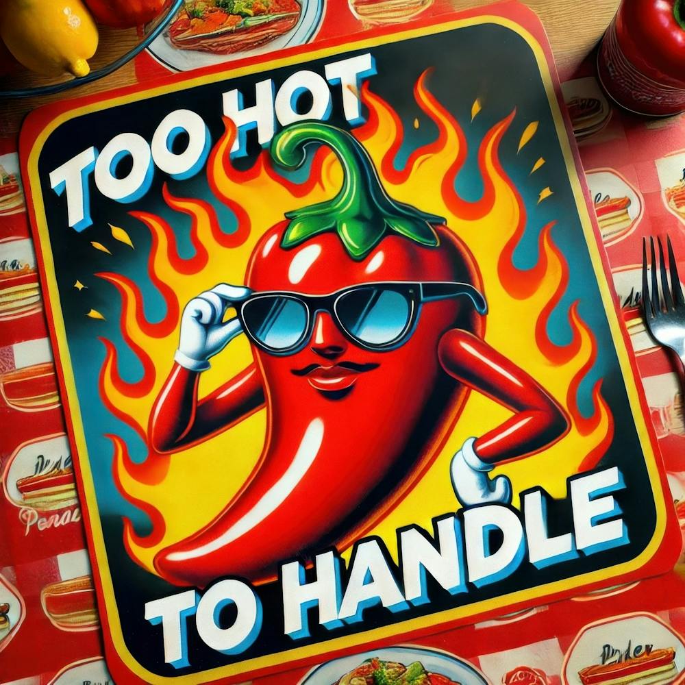 Hot Pepper. Kitschy Kitchen Art Series