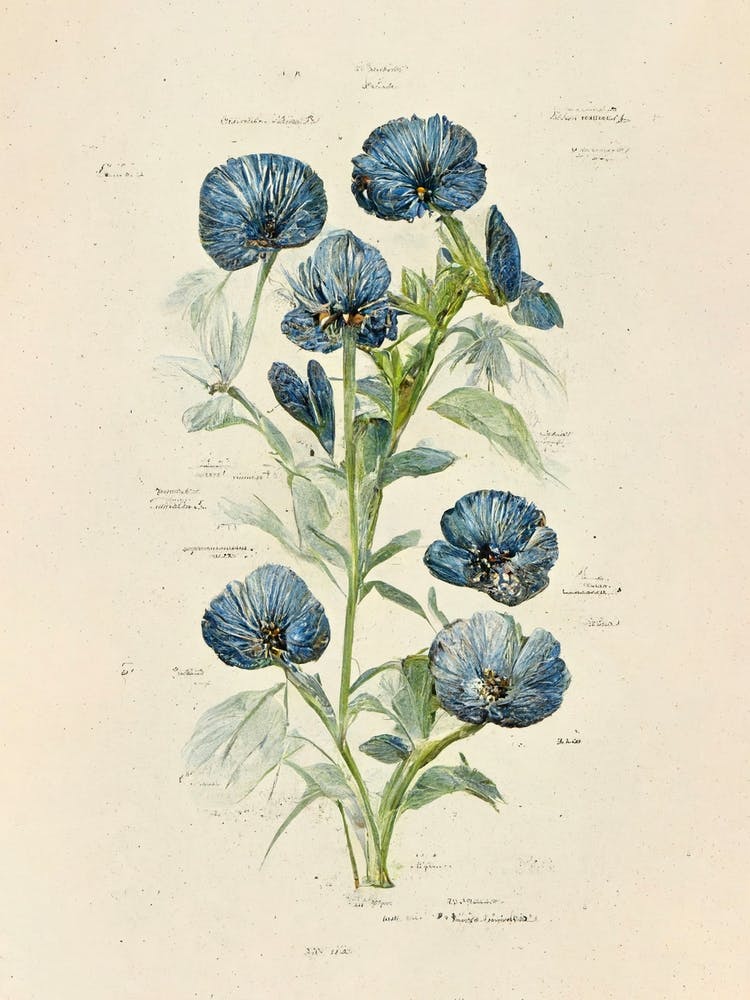 Blue Flowers Botanical Farmhouse