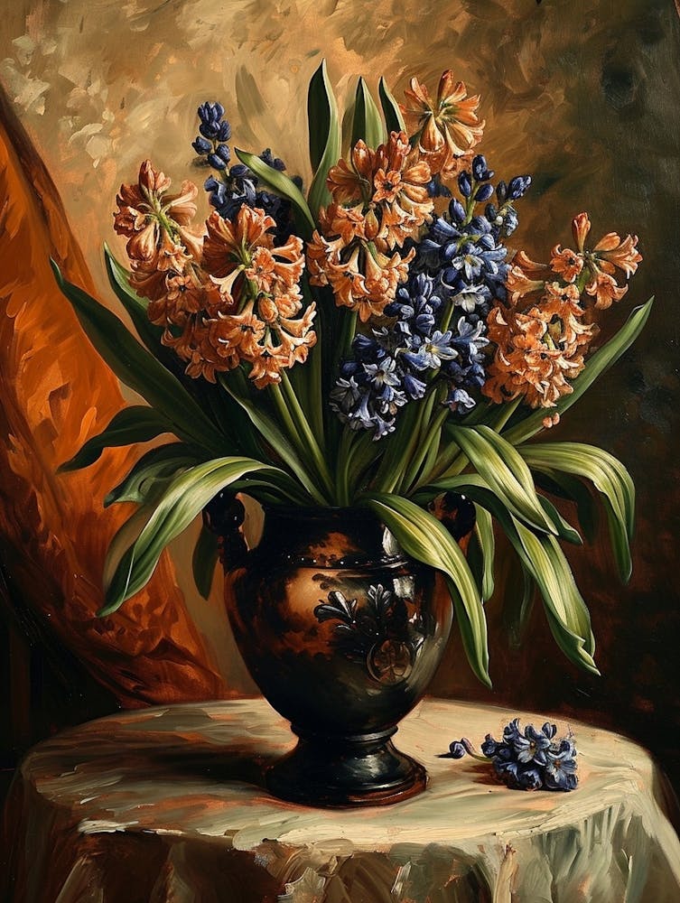 Baroque Floral Still Life Hyacinth 2