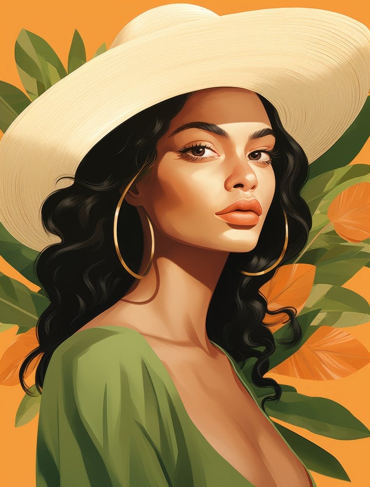 Portrait Of A Woman In A Hat 3