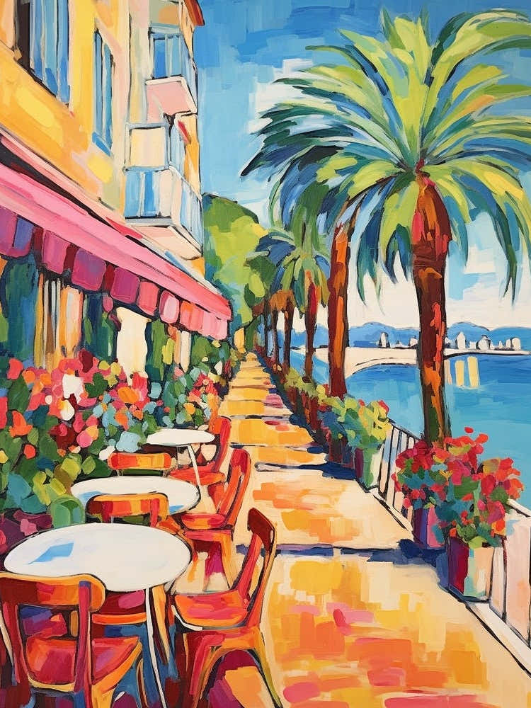 Cannes France 7 Fauvistisches Gemälde