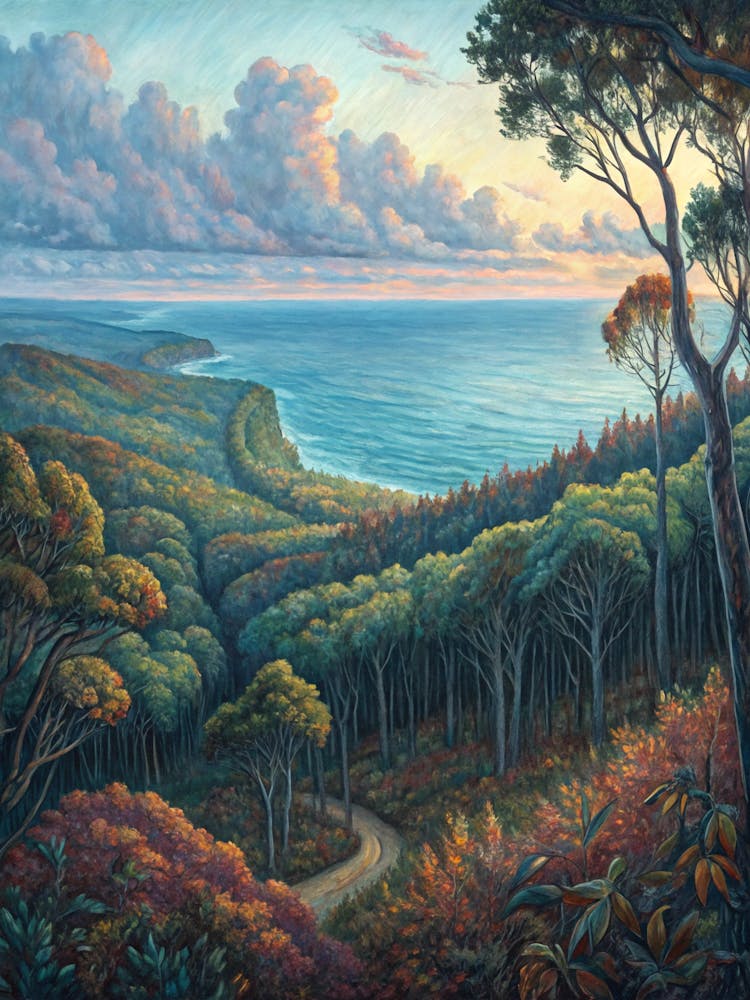 Sunset Over The Ocean