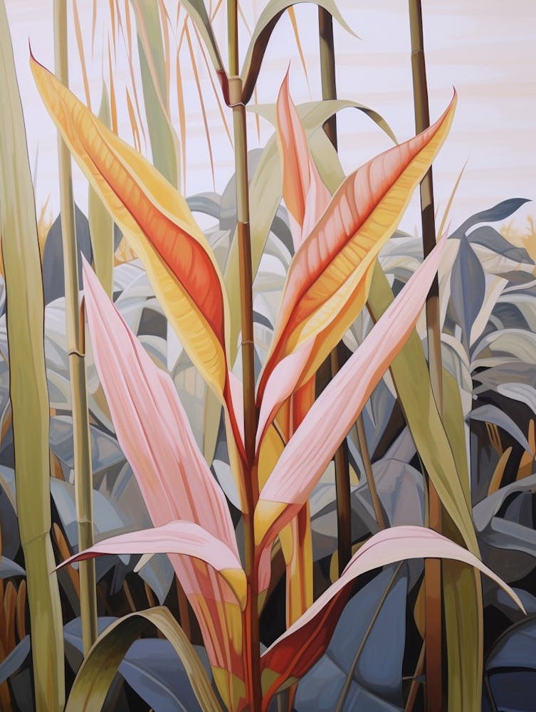 Heliconia 2 Flower Painting