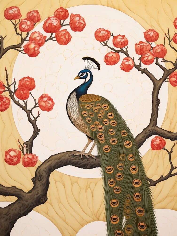Bird Illustration Peacock 1