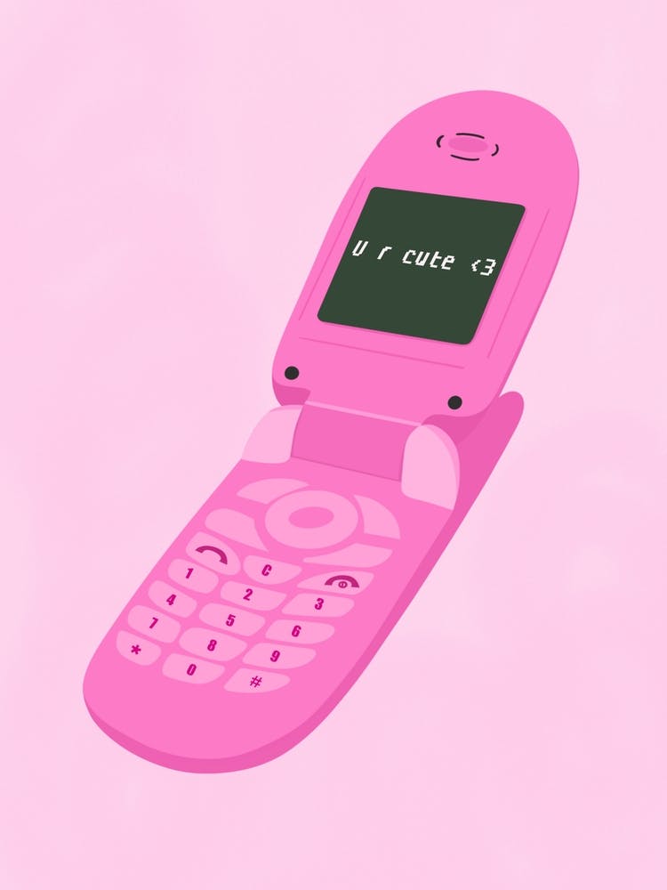 Pink Flip Phone 