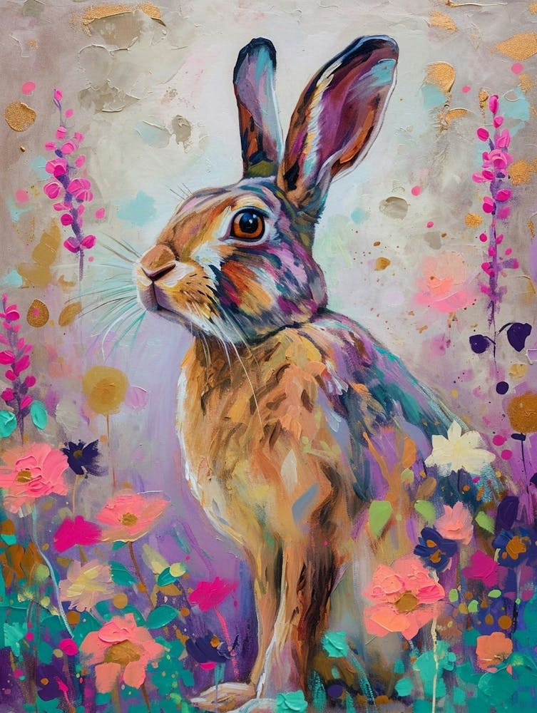 Belgian Hare Painting 1