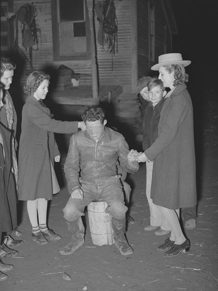 Untitled Photo, Possibly Related To Playing The Game Fishing For Love At Play Party In Mcintosh County