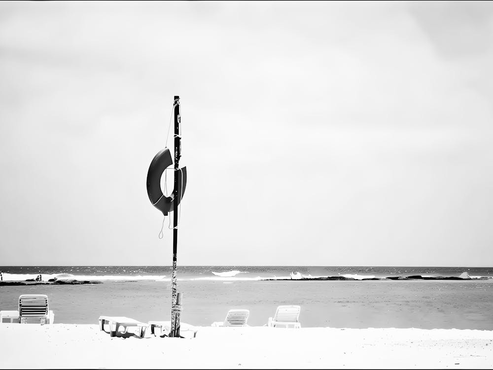 Rettungsring am Strand