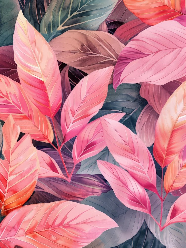 Tropical Leaves Wallpaper 2