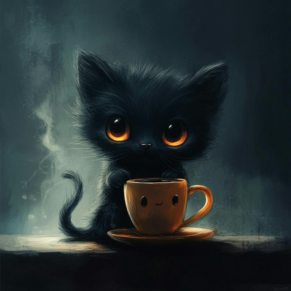 Cute Black Kitten