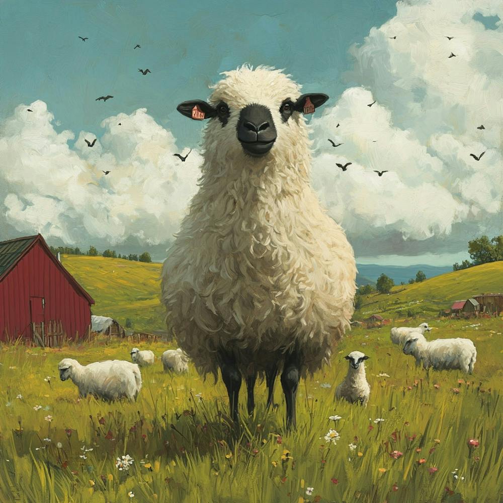 Sheep In A Field