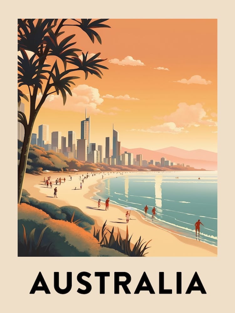 Vintage Travel Poster Australia 4