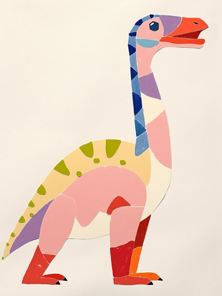 Nursery Dinosaur Art Edmontosaurus 2