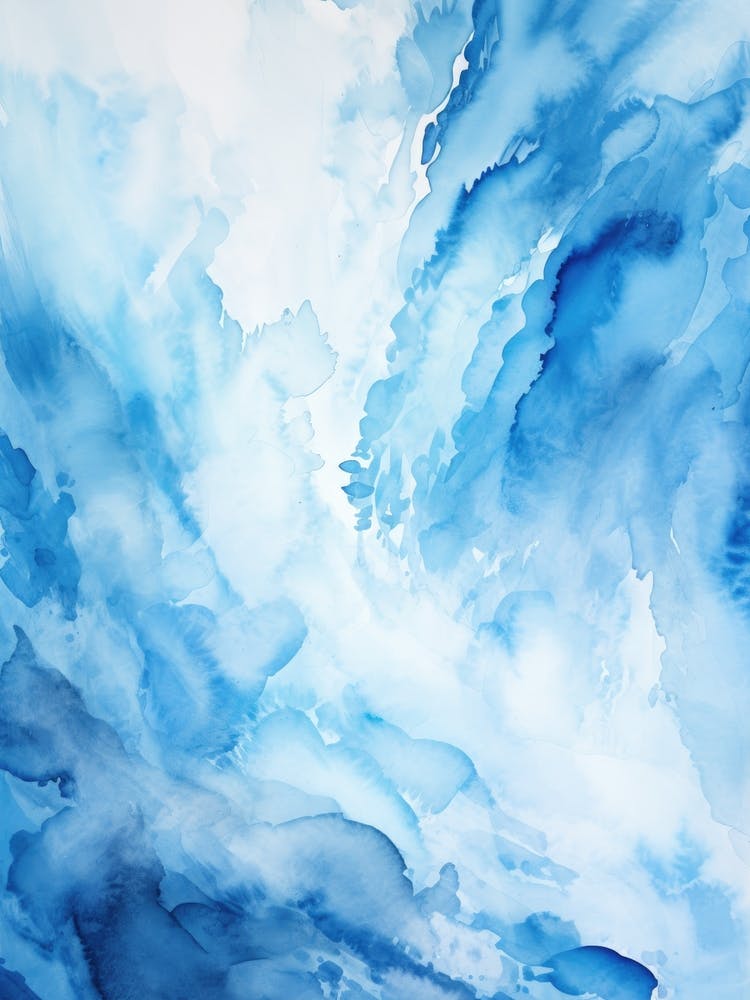 Blue Watercolor Painting 1