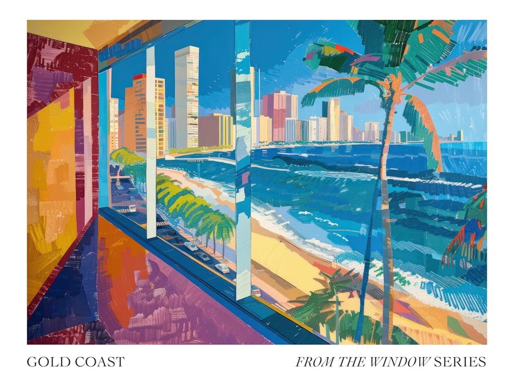 Gold Coast From The Window Series Poster Painting 4
