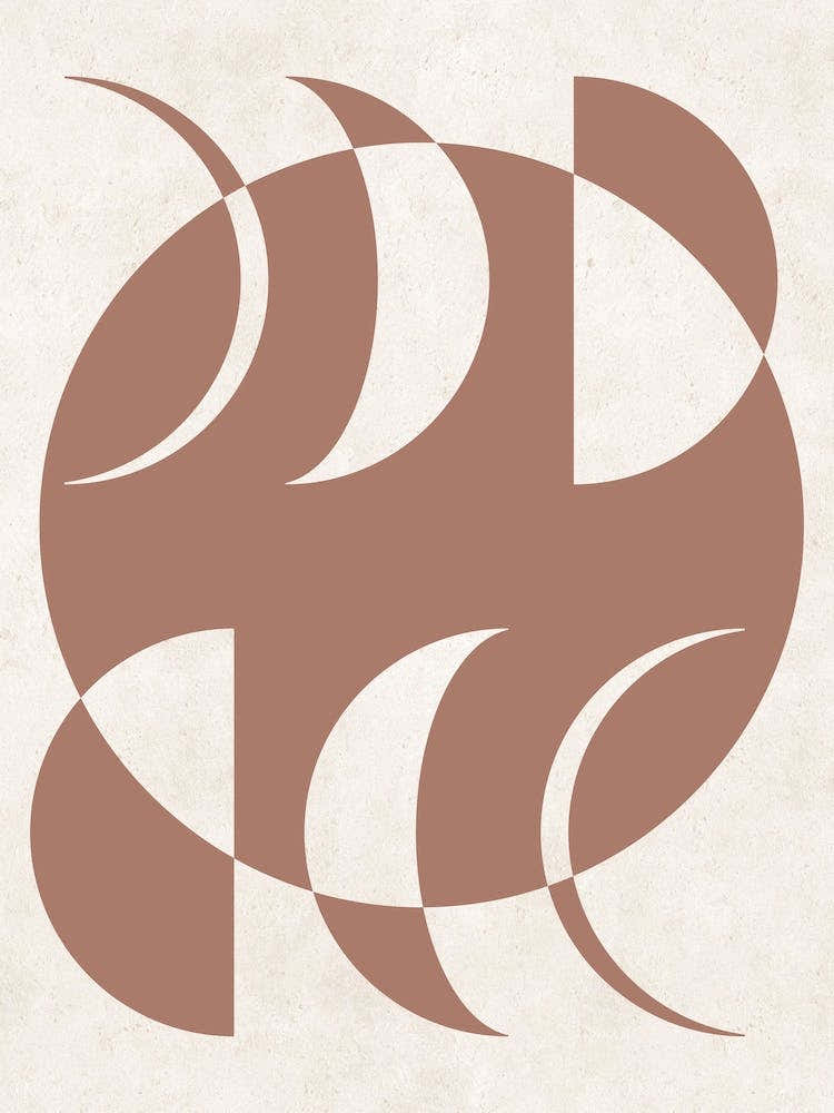 Autumn Moon Phases Abstract