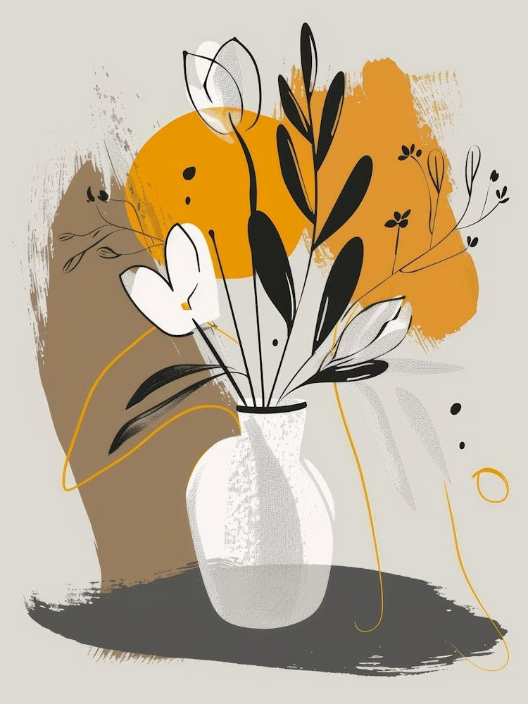 Floral Arrangement In A Vase 6