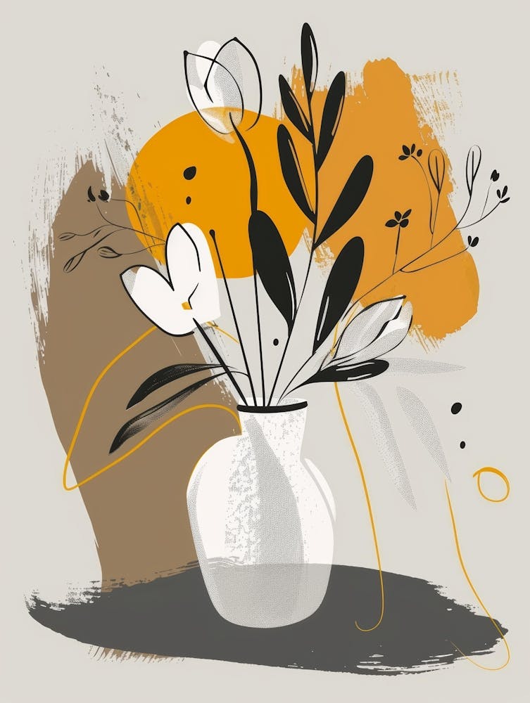 Floral Arrangement In A Vase 6