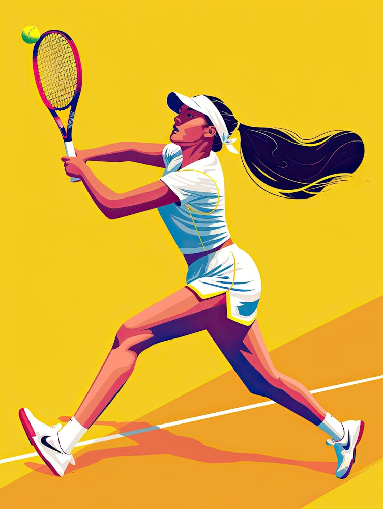 Tennis Player In Action 41