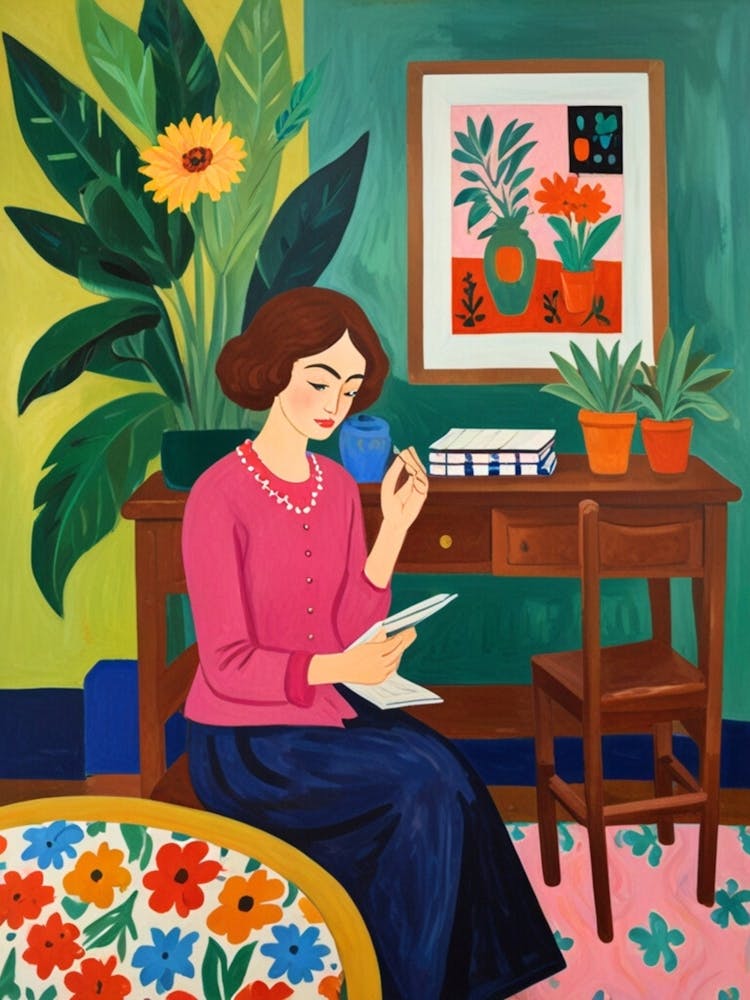 Woman Reading A Book 6