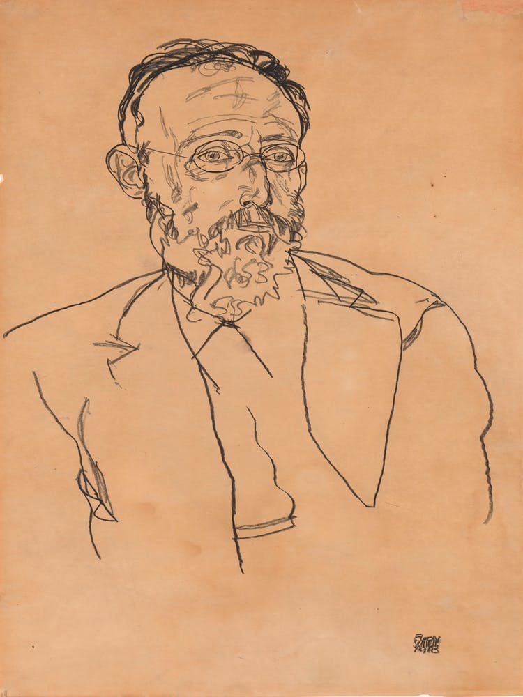 Heinrich Gomperz, University Prof; Dr.Philosopher, Egon Schiele