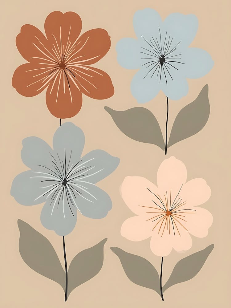 Elegant Bohemian Floral Aesthetic