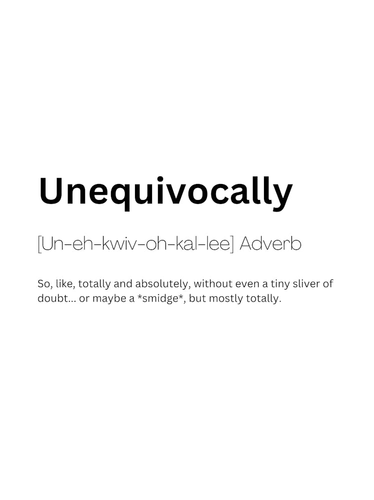 Unequivocally Definition Bedeutung