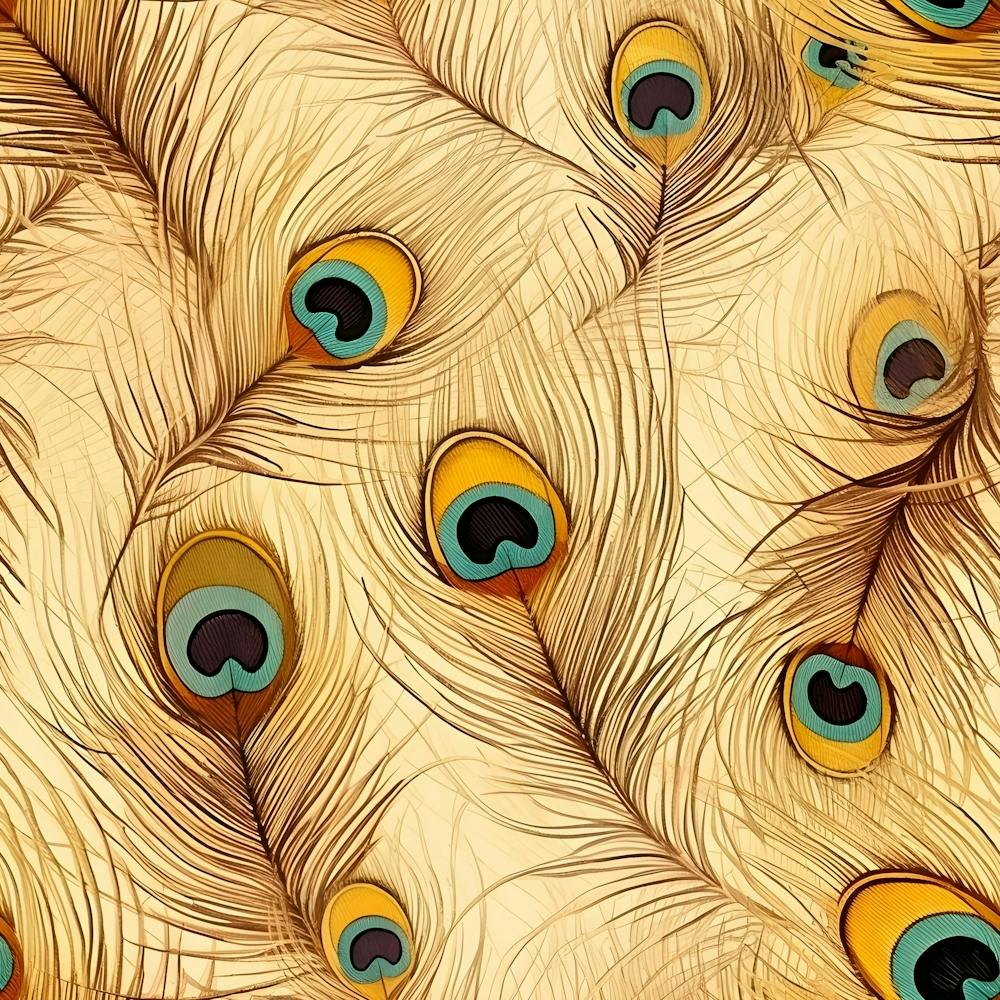 Vintage Peacock Feather Peacock Feather Pattern Background Nature Bird Nature