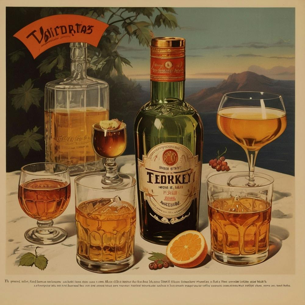 Standard Vintage und Retro Alkoholwerbung Ästhetik 2
