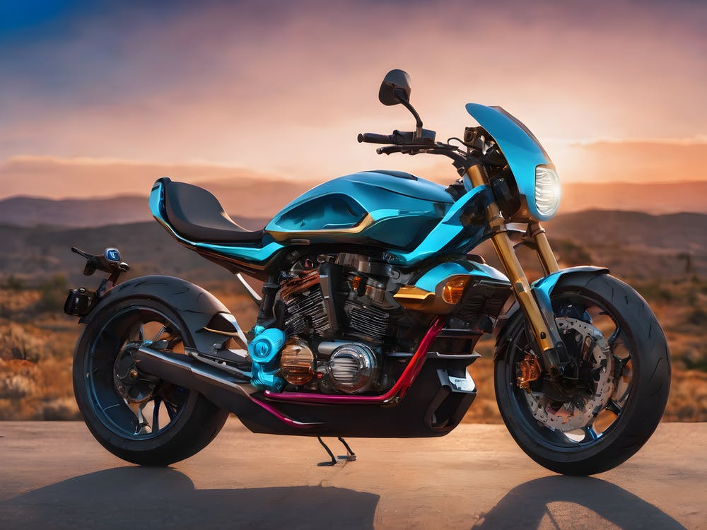 Future blue bike