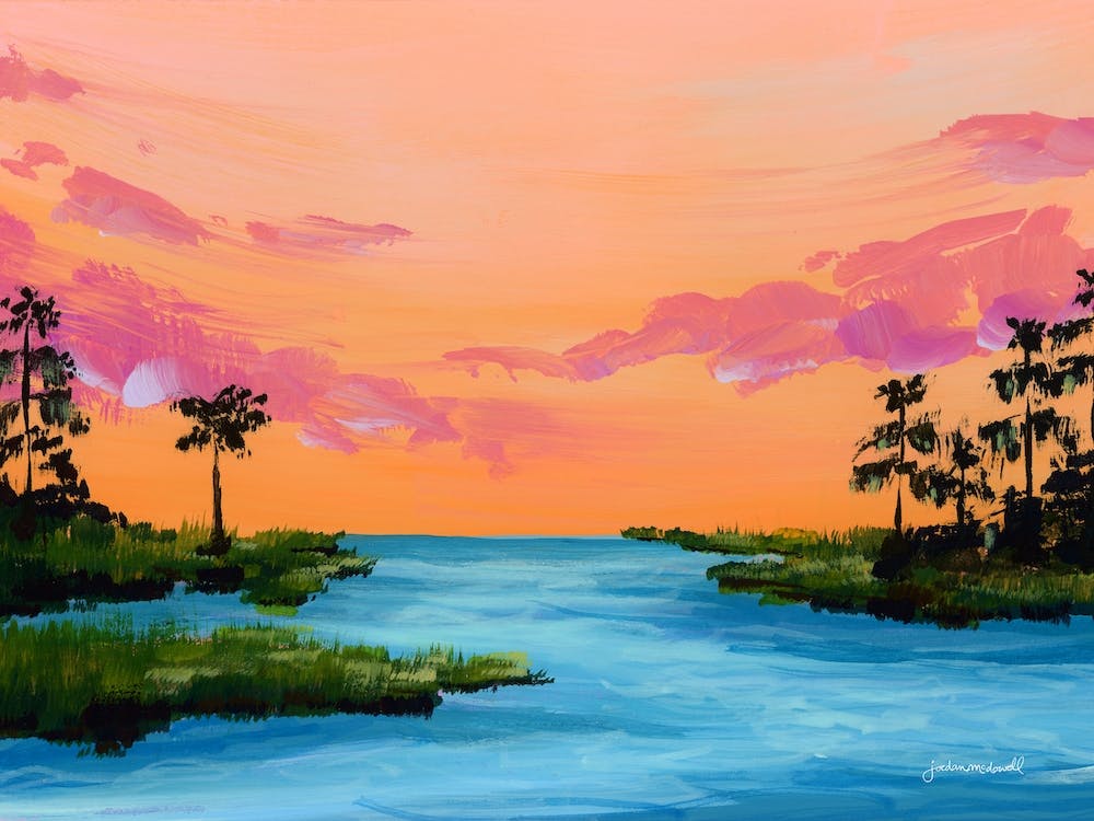 Florida Coastal Sunset Landscape