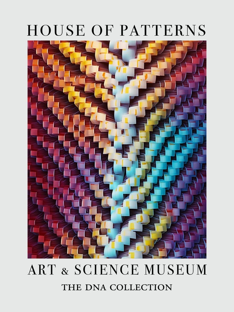 Dna Art Abstract Painting 19 House Of Patterns