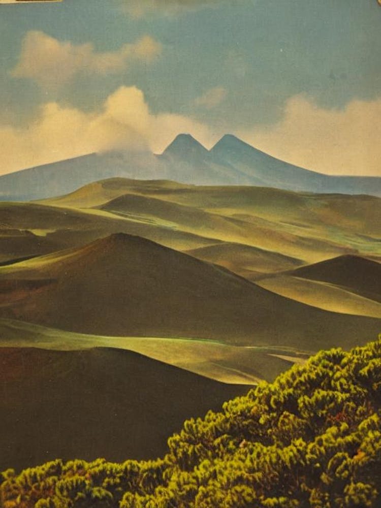 Timanfaya National Park 2 Spain Vintage Poster
