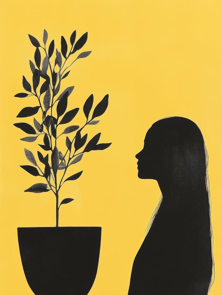 Silhouette Of A Woman 95