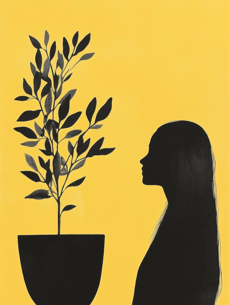 Silhouette Of A Woman 95