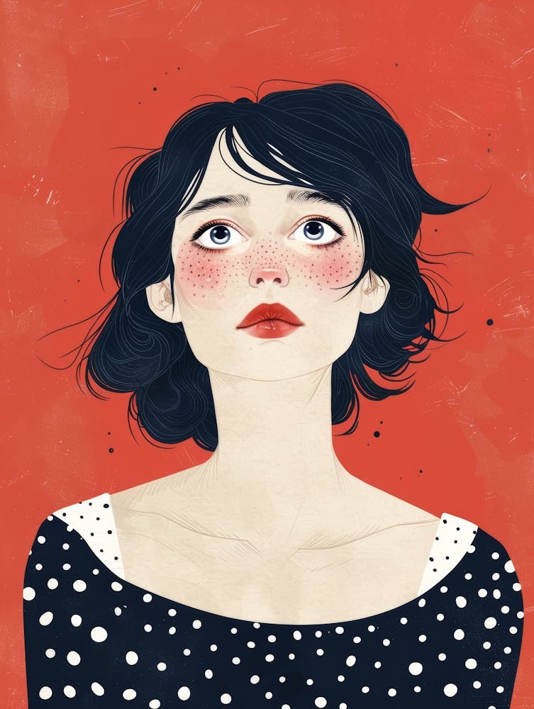 Girl With Polka Dots 1