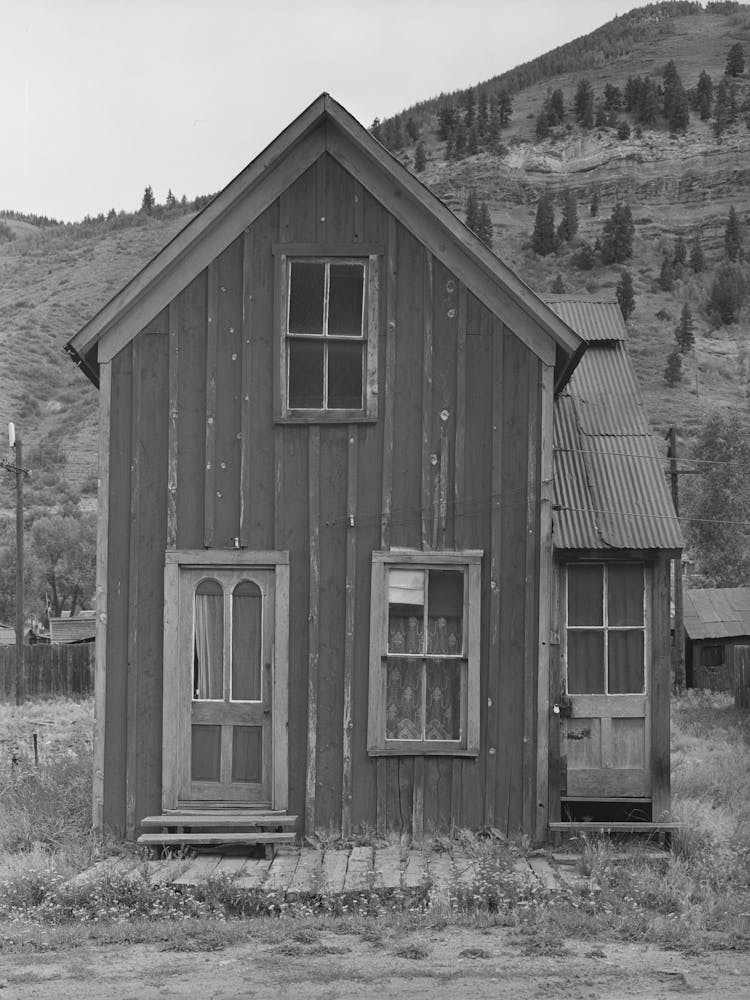 Old House Of Gold Miner, Telluride, Colorado By Russell Lee