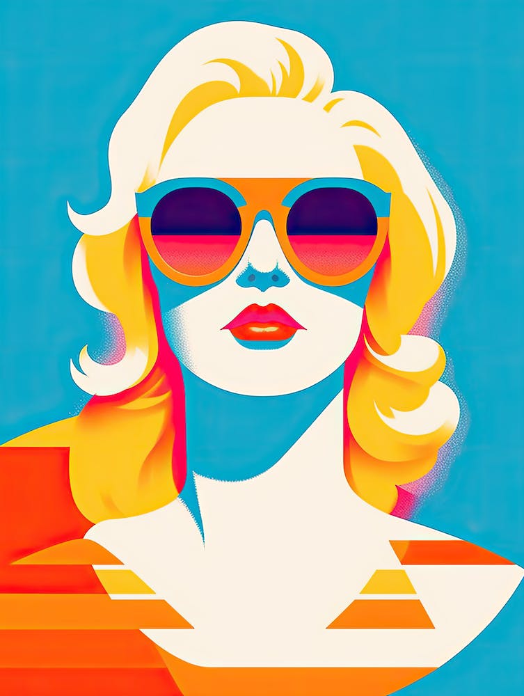 Chic Pop Art American Muse