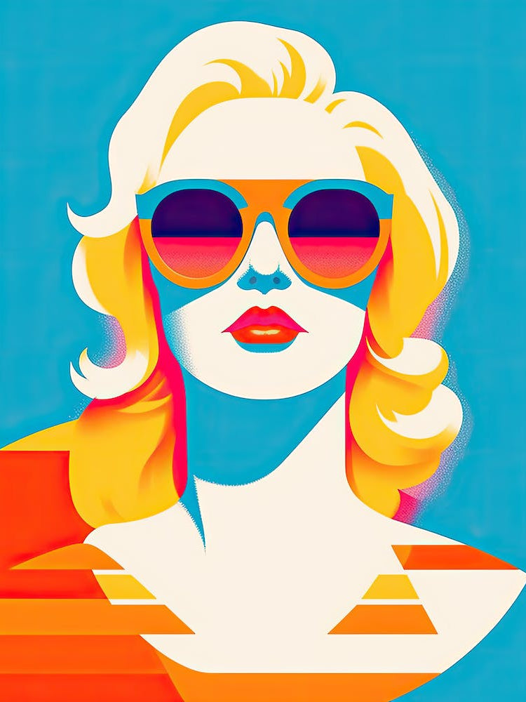 Chic Pop Art American Muse