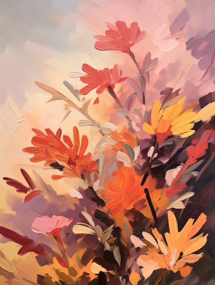 Fall Flower Painting Asters 2