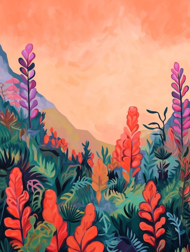 Boho Wildflower Painting Lupine 2