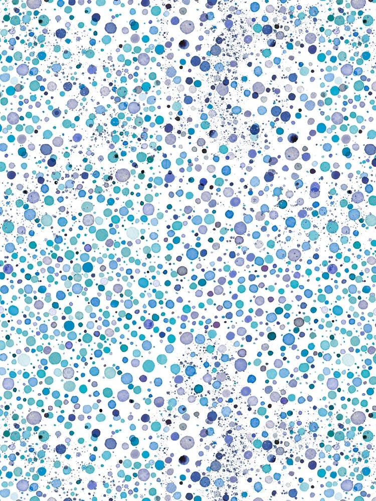 Fireflies Dots Blue