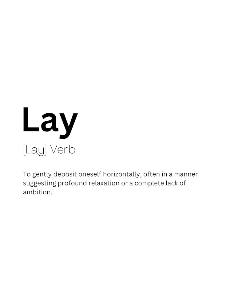 Lay Definition Meaning