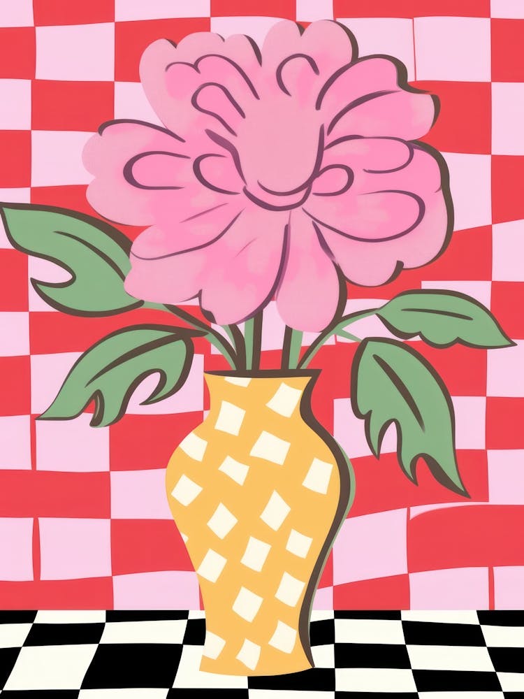 Peonies Flower Vase 6