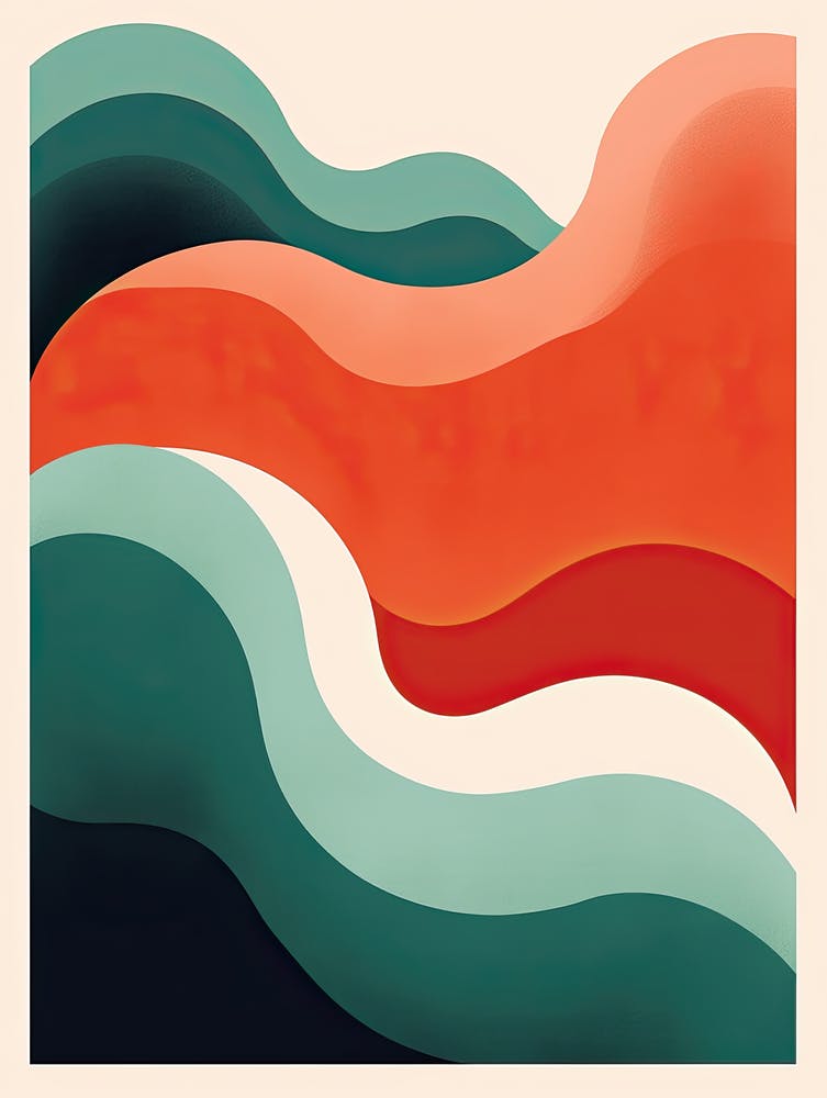 Vintage Veil; Abstract Risograph Layers