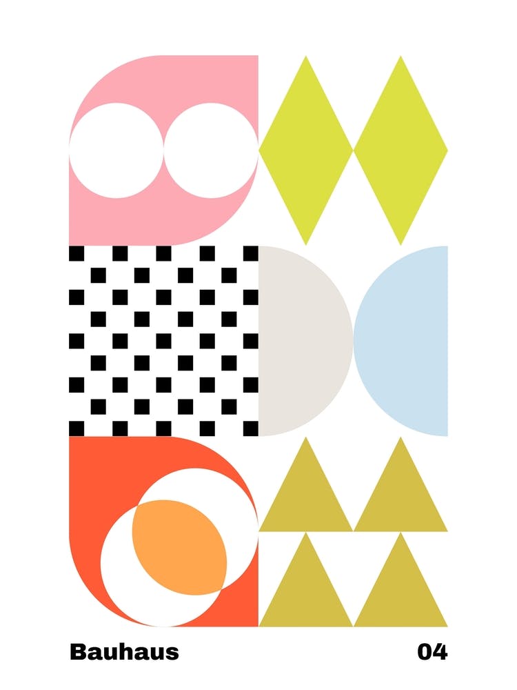Geometric Bauhaus Poster 4