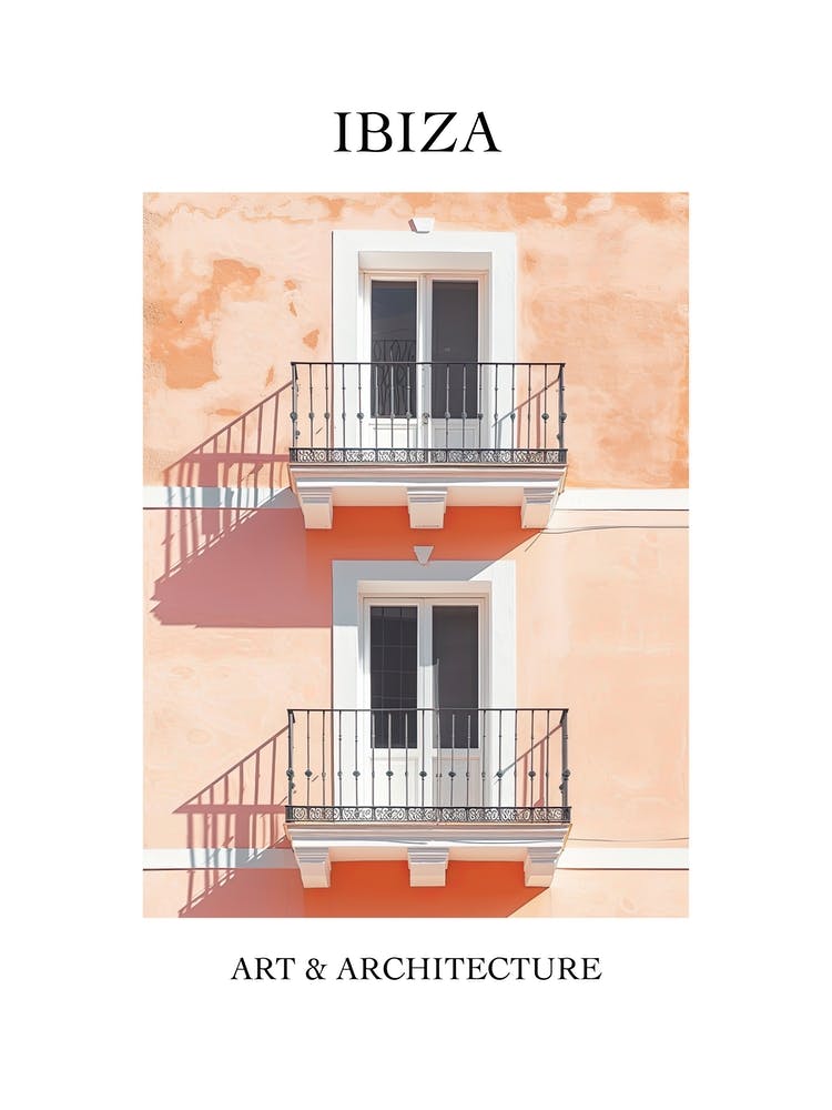 Ibiza Travel And Architecture Poster 1
