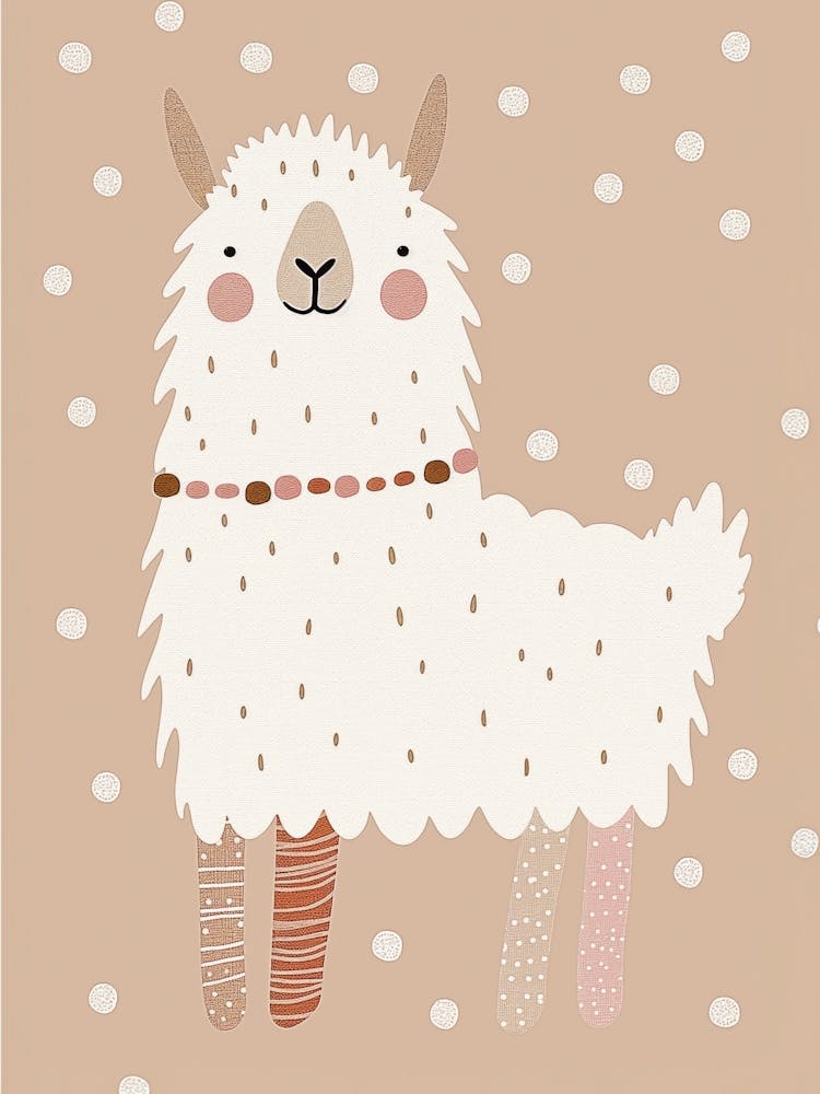 Llama, nursery wall art, kids room prints, playroom decor