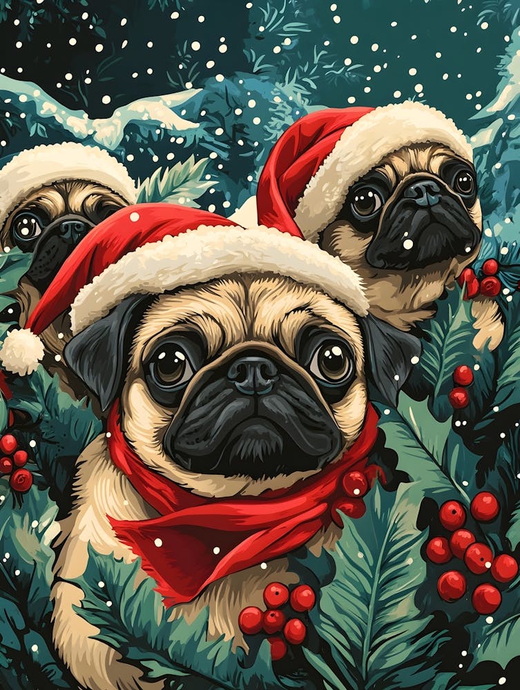 Christmas Pugs 18